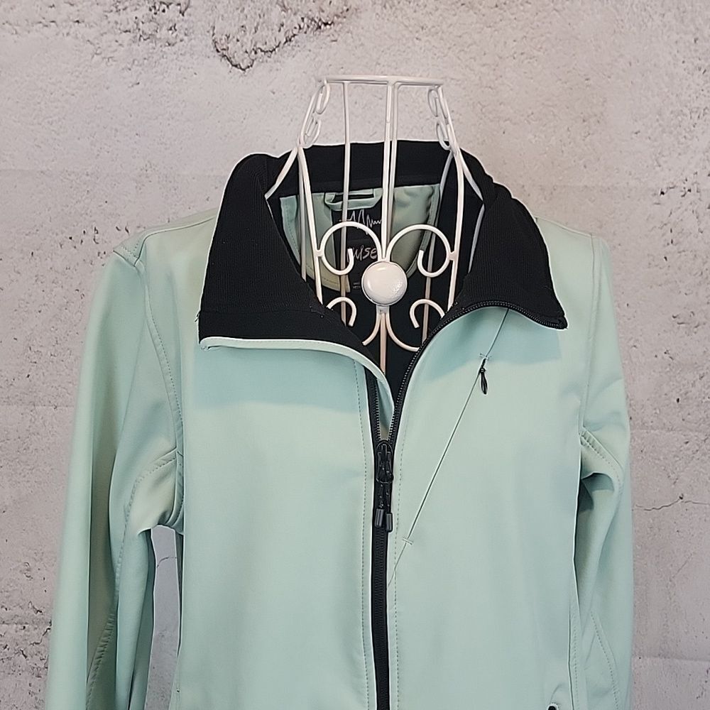 Pulse soft shell winter jacket lime sherbert gree… - image 5